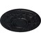 Ekena Millwork Oslo Ceiling Medallion (Fits Canopies up to 10 1/2"), Hand-Painted Steel Gray, 28 1/8"OD x 1 3/4"P CM28OSSGS - alternate 2